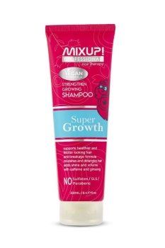 Mixup Super Growth Yavaş Uzayan Saçlara Özel Şampuan 250 Ml + Fuşya Çanta Boyu 3d Tarak + Sulphur Tirnak Yagi 56 gr - Thumbnail