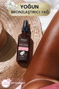 HONEY MONDAY - Premium Bronzlaştırıcı Güneş Yağı | Yoğun Nemlendirme, Hızlı Emilim, Daha Hafif Daha Lüks Kullanım Hissi | Spf 0 100 Ml