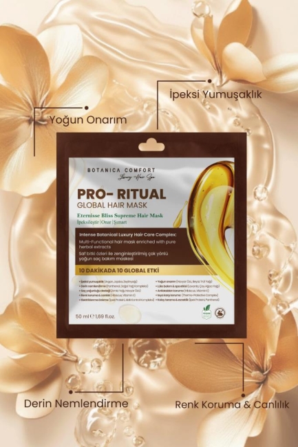 Pro-Ritual – Eternisse Bliss Supreme Yoğun Nem ve Antioksidan Koruma Saç Bakım Maskesi 50x3 ml