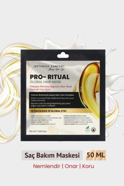 Pro-Ritual – Ultimate Precious Supreme Derin Nem ve Dökülme Karşıtı Maske 50 ml