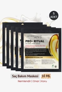 Pro-Ritual – Ultimate Precious Supreme Derin Nem ve Dökülme Karşıtı Saç Bakım Maskesi 50x5 ml - Thumbnail