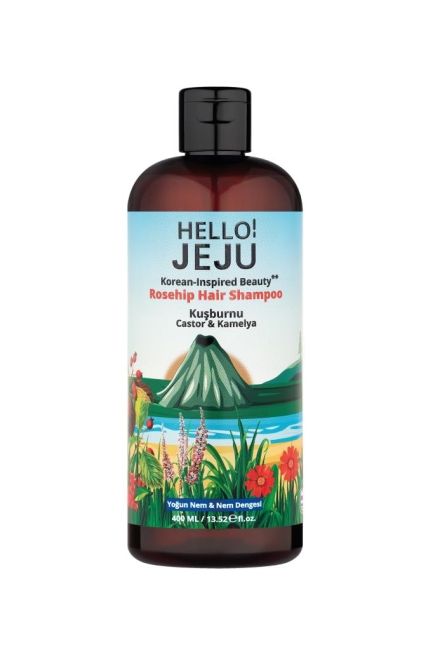! Rosehip Hair Kuşburnu,Castor ve Kamelya İçerikli Şampuan 400 ml