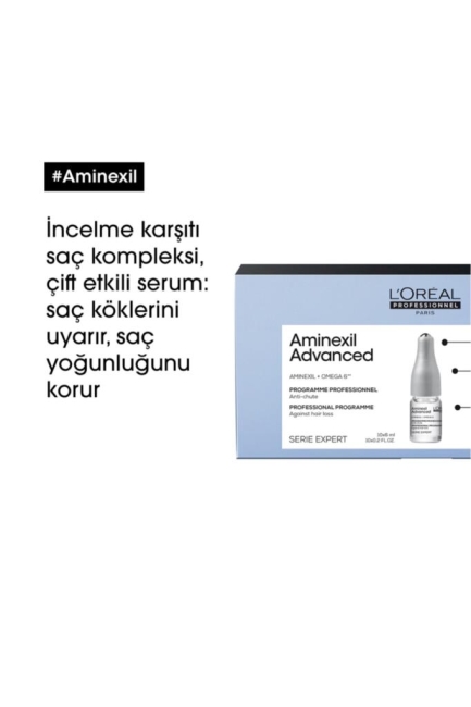 Serie Expert Aminexil Advanced Saç Dökülmesine Karşı Etkili Serum 10x6 ml