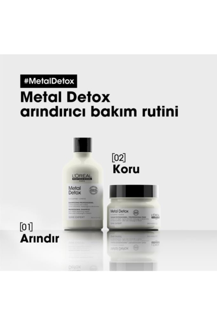 Serie Expert Işlem Görmüş Ve Yıpranmış Saçlar Için Metal Karşıtı Arındırıcı Metal Detox Maske 250ml