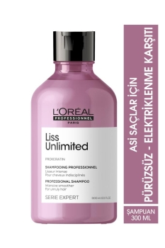 L'Oréal Paris - Serie Expert Liss Unlimited Elektriklenme Karşıtı ve Yumuşaklık Veren Şampuan 300 ml