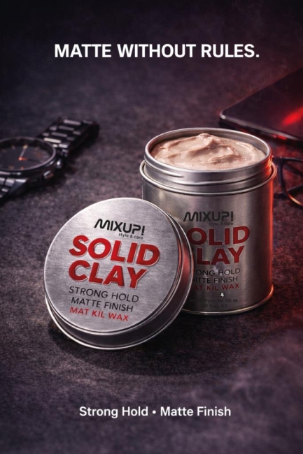 ! Solid Clay Güçlü Mat Dokulu Wax 100 ml