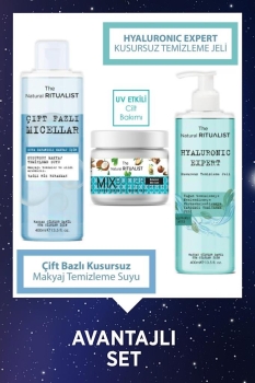 The Natural Ritualist - The Natural Ritualist Hyaluronic Kusursuz Temizleme Bakım Seti + Mix Butter 10 Yağ Içeren Cilt Bakım Yağı 150 Gr