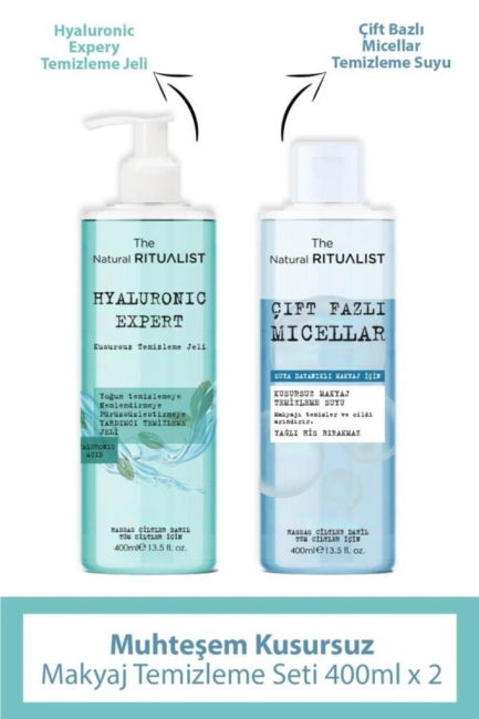 The Natural Ritualist Hyaluronic Kusursuz Temizleme Bakım Seti + Mix Butter 10 Yağ Içeren Cilt Bakım Yağı 150 Gr