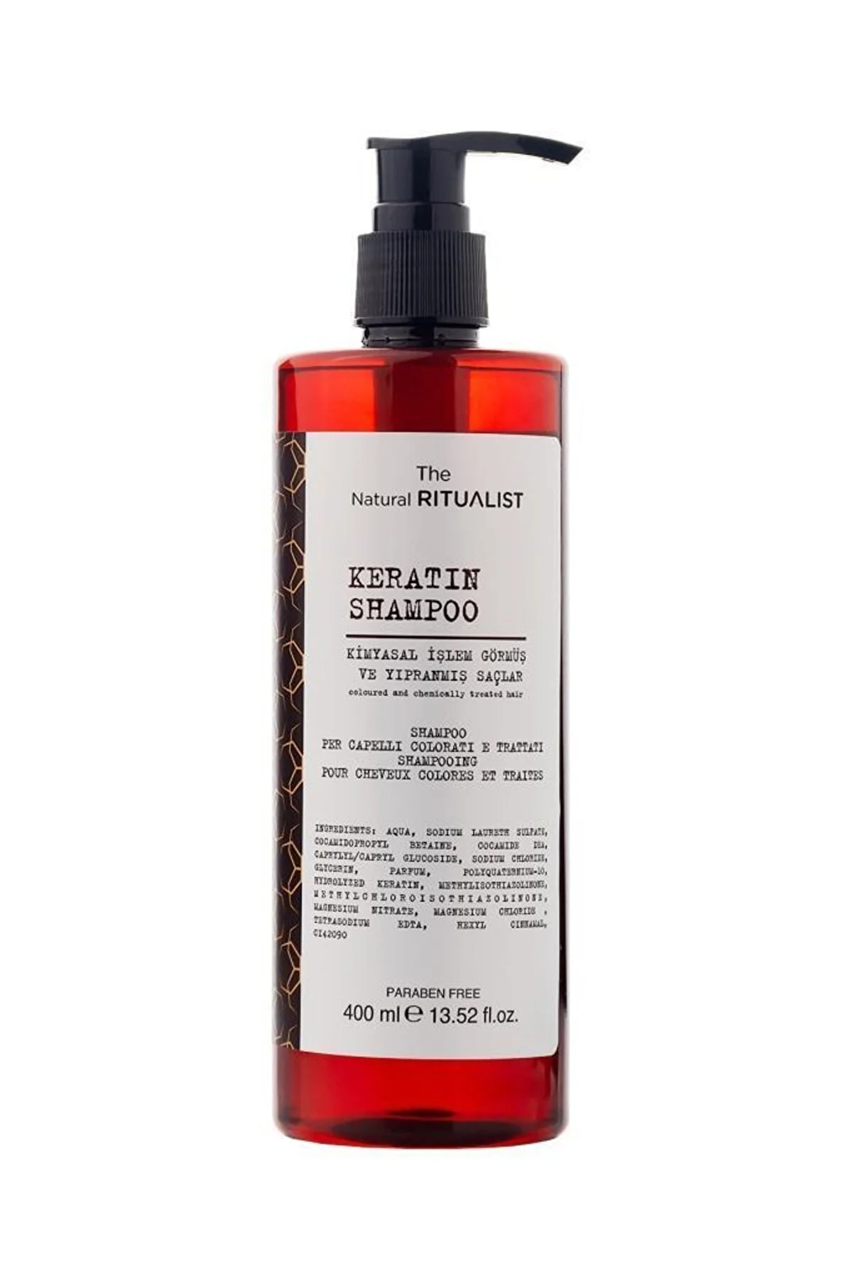 The Natural Ritualist - The Natural Ritualist Kimyasal İşlem Görmüş Ve Yıpranmış Saçlara Özel Keratin Şampuan 400 ml