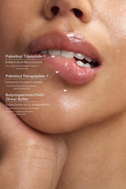 Yoğun Dudak Nemlendirici İnce Çizgi Azaltıcı Parlatıcı Pürüzsüzleştirici Peptide Lip Recovery Balm